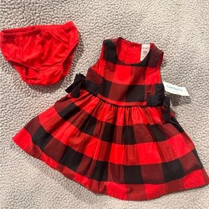 Carters baby Christmas dress NWT